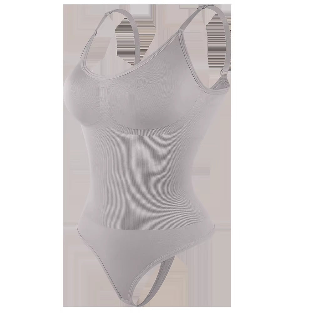 Bodysuit Women Shapewear Tummy Control Butt Lifter Body Shaper Smooth Invisible under Dress Slimming Underwear Low Neck Jumpsuit