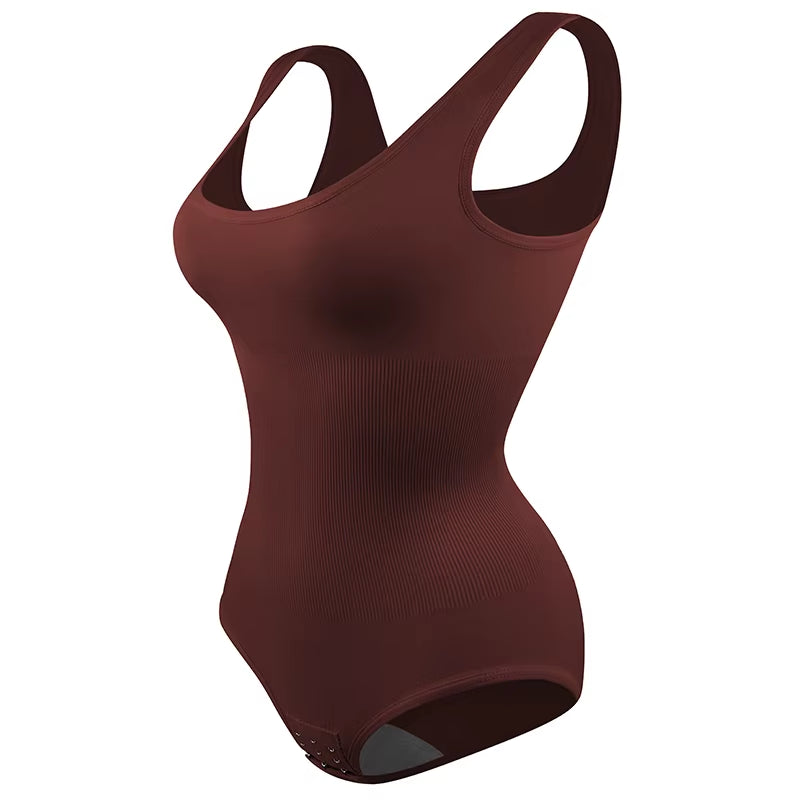 Bodysuit Women Shapewear Tummy Control Butt Lifter Body Shaper Smooth Invisible under Dress Slimming Underwear Low Neck Jumpsuit