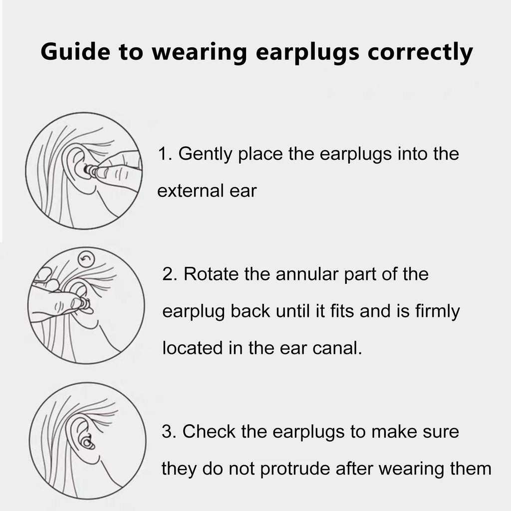 Super Soft Silicone Ear Plugs for Sleep,Swim, Work– Reusable Hearing Protection for Noise Reduction 8 Ear Tips in XS/S/M/L