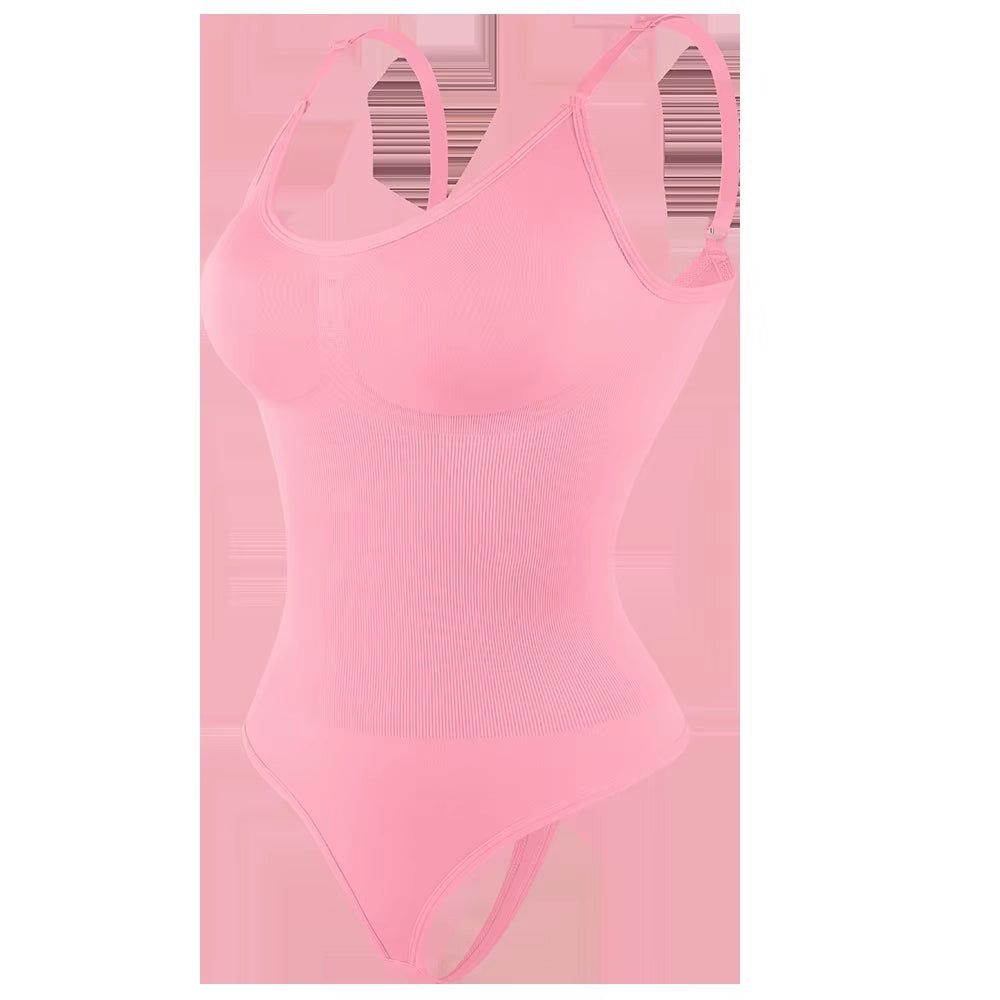 Bodysuit Women Shapewear Tummy Control Butt Lifter Body Shaper Smooth Invisible under Dress Slimming Underwear Low Neck Jumpsuit