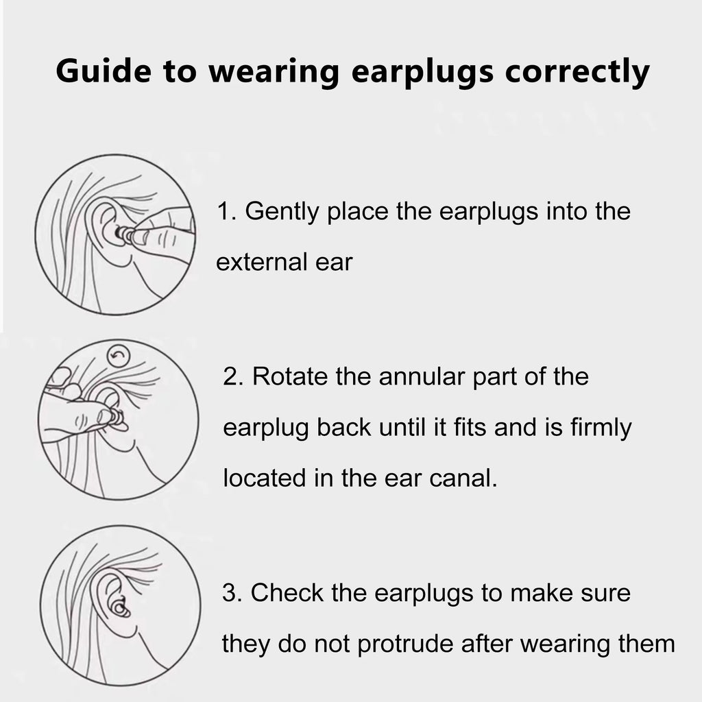Super Soft Silicone Ear Plugs for Sleep,Swim, Work– Reusable Hearing Protection for Noise Reduction 8 Ear Tips in XS/S/M/L