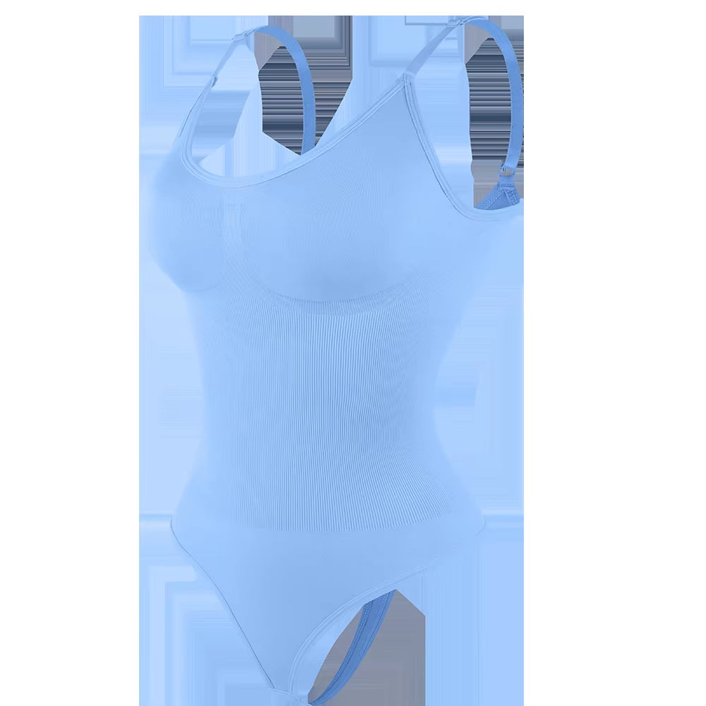 Bodysuit Women Shapewear Tummy Control Butt Lifter Body Shaper Smooth Invisible under Dress Slimming Underwear Low Neck Jumpsuit