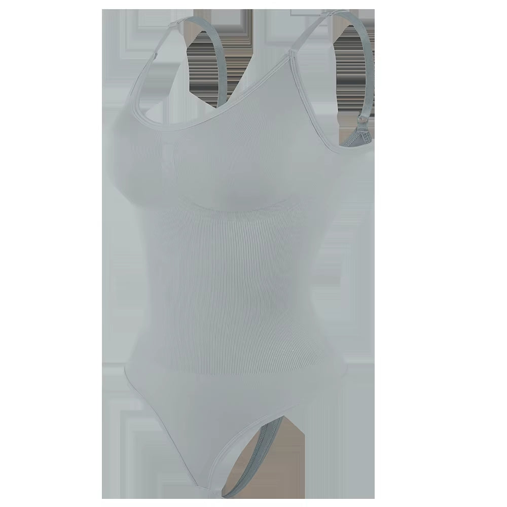 Bodysuit Women Shapewear Tummy Control Butt Lifter Body Shaper Smooth Invisible under Dress Slimming Underwear Low Neck Jumpsuit